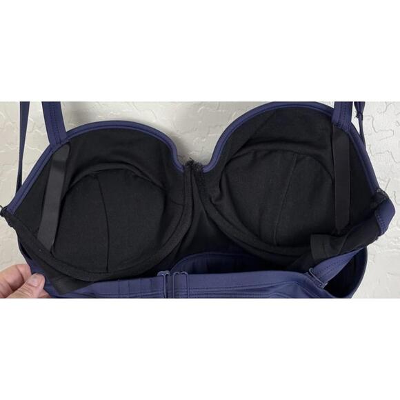 Torrid Navy Blue Swim Tankini Top - Picture 3 of 5